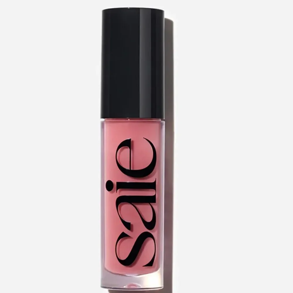 🌻 SAIE Glossybounce High Shine Hydrating Lip Gloss Oil Kiss-Clear New FullSz